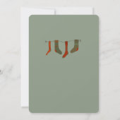 ラビットペータークリスマスベビーシャワー招待状 招待状 (裏面)