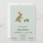 ラビットペーター秋ベビーシャワー招待状 招待状 (正面)