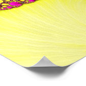 ラビットホサイケデリックールフラクタル抽象芸術アート ポスター (角)