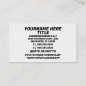 ラビットマジシャンパーティー魔法法 名刺 (裏面)