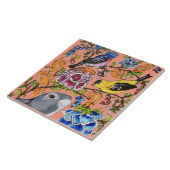 ラビットマラルフローラコーラルトップハーフ2ピース タイル (側面)