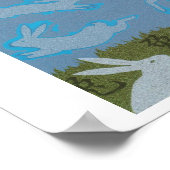 ラビットムーンデザイン ポスター (角)