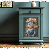 ラビットラグジュアリーワイルドウェストスタイル衣装CF3デコページ 薄葉紙