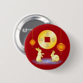 ラビットランタンの年 缶バッジ (正面&裏面)