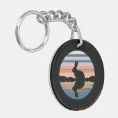 ラビットレトロサンセット キーホルダー (正面左)