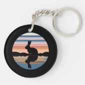 ラビットレトロサンセット キーホルダー (裏面)