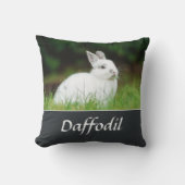 ラビットロス記念キープサケカスタム- Pet Photo クッション (正面)