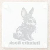 ラビットロック ガラスコースター (裏面)