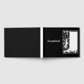 ラビットヴィンテージスクロールアートイラストレーション ゲストブック (全面)