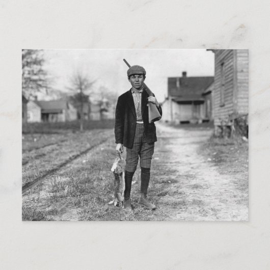 ラビット狩り, 1908 ポストカード (正面)