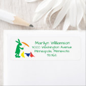 ラビット&クワイル差出人住所ラベル ラベル (インサイチュ)