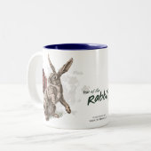 ラビット〔占星術の〕十二宮図アート中国のの年 ツートーンマグカップ (正面左)