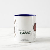 ラビット〔占星術の〕十二宮図アート中国のの年 ツートーンマグカップ (中央)