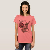 ラビット〔占星術の〕十二宮図アート中国のの年 Tシャツ (正面フル)