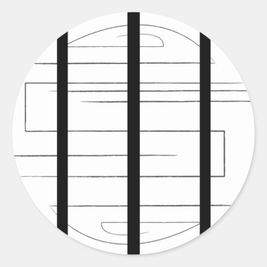 ラビリンステッカーのシート ラウンドシール (正面)