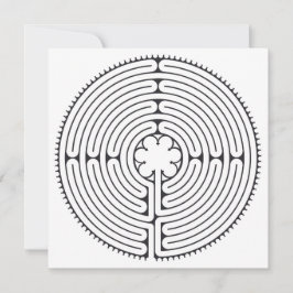 ラビリンス大聖堂のシャルトル白黒 シーズンカード