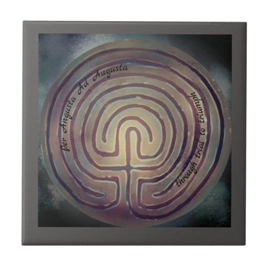 ラビリンス記号 タイル (正面)