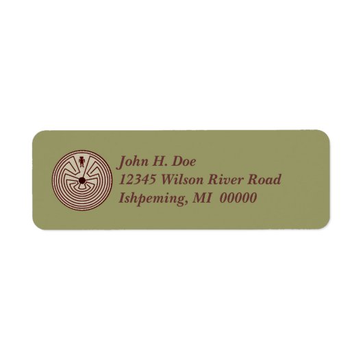 ラビリンス・ウォーカー住所 シール~ EZ2変更情報 ラベル (正面)