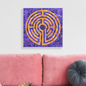 ラビリンス モザイク 12x12 キャンバス (0.75" 深さ) (インサイチュ (リビング))