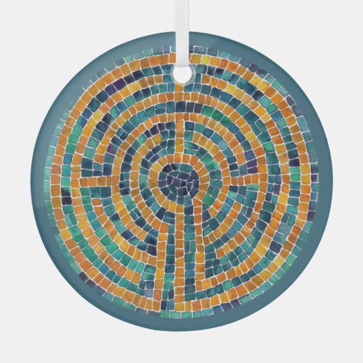 ラビリンスIIガラスサークルオーナメント ガラスオーナメント (正面)