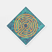 ラビリンスIIスタンダードランチ紙ナプキンス – グリーン スタンダードランチョンナプキン (角)