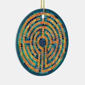 ラビリンスIIセラミックスサークルオーナメント セラミックオーナメント (右)