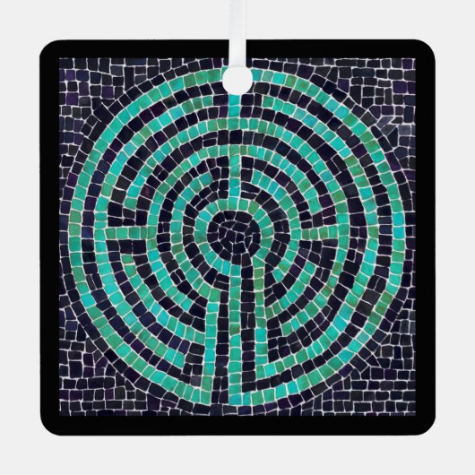 ラビリンスIIIメタルスクエアオーナメント メタルオーナメント (正面)