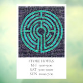 ラビリンスIII 12x18窓のラッキング+文字 – 白 ウィンドウサイン (シート3)