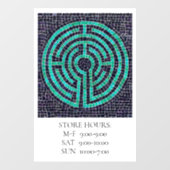 ラビリンスIII 12x18窓のラッキング+文字 – 白 ウィンドウサイン (シート)