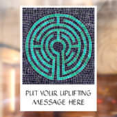 ラビリンスIII 8x11窓のラッキング+文字 – 黒 ウィンドウサイン (シート2)