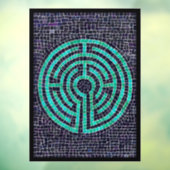 ラビリンスIII 8x11窓のラッキング – 黒 ウィンドウサイン (シート3)