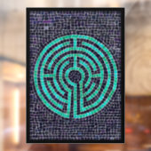 ラビリンスIII 8x11窓のラッキング – 黒 ウィンドウサイン (シート2)