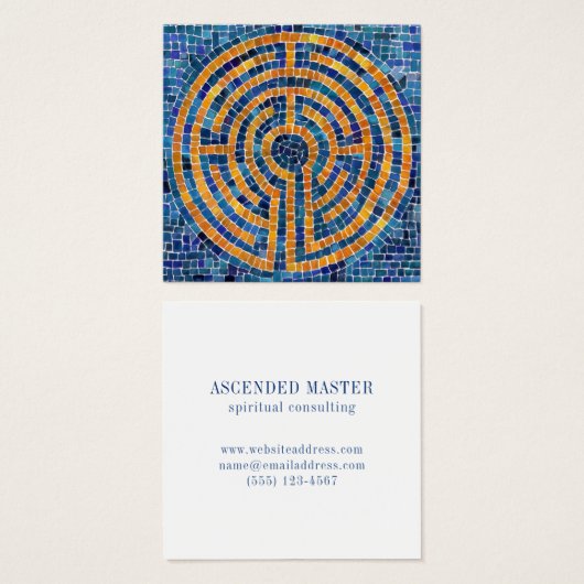 ラビリンスIVスクエアビジネスカード (正面&裏面)