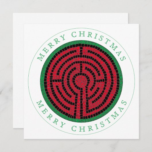 ラビリンスIXスクエアフラットクリスマスカード シーズンカード (正面/裏面)