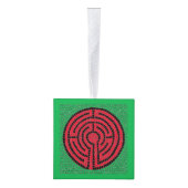 ラビリンスIX木製キューブオーナメント キューブオーナメント (右)