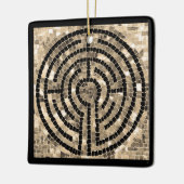 ラビリンスVセラミックスクエアオーナメント セラミックオーナメント (左)