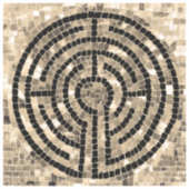 ラビリンスV 2x2ビニールステッカー シール (正面)