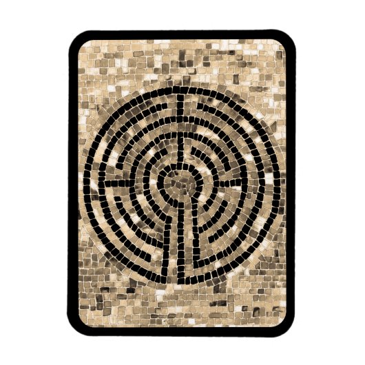 ラビリンスV 3x4フレキシブルマグネット – ブラック マグネット (縦)