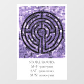 ラビリンスVI 12x18ウィンドウロック+文字 ウィンドウサイン (シート)