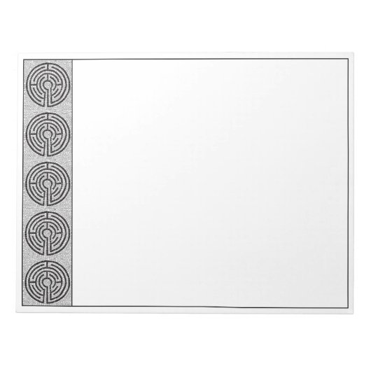 ラビリンスVII 11x8.5メモ帳 ノートパッド (正面)