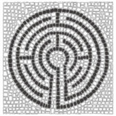 ラビリンスVII 2x2ビニールステッカー シール (正面)