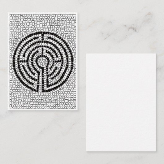 ラビリンスVII 3.5x2.5フラットノートカード ノートカード (正面/裏面)