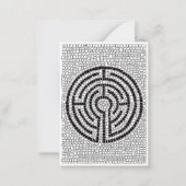 ラビリンスVII 3.5x2.5フラットノートカード ノートカード (正面)