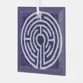 ラビリンスVIIIガラススクエアオーナメント ガラスオーナメント (正面左)