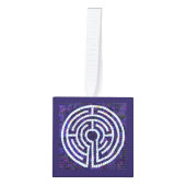 ラビリンスVIII木製オーナメント キューブオーナメント (正面)