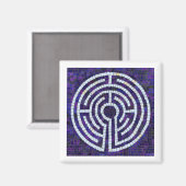 ラビリンスVIII角磁石 – 白 マグネット (正面/裏面)