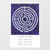 ラビリンスVIII 12x18窓の固定+文字 ウィンドウサイン (シート)