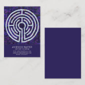 ラビリンスVIII 3.5x2.5名刺 – Violet ノートカード (正面/裏面)