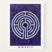 ラビリンスVIII 8.5x11プランナー+文字/白 プランナー手帳 (裏面)