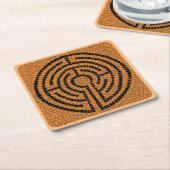 ラビリンスXIIIスクエア紙コースター スクエアペーパーコースター (アングル)